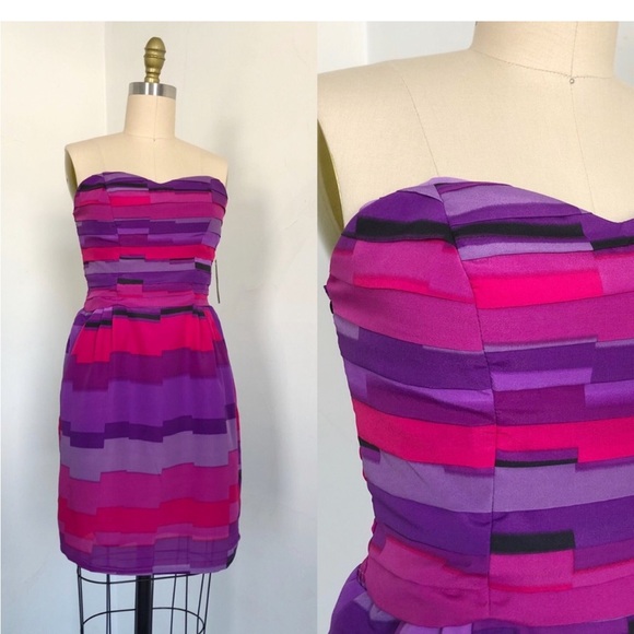 NWT Flynn & Rose Strapless Dress Size 4P - Picture 1 of 7